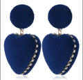 Modern Heart Earrings by Duma Mbili LLC