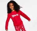 Matching Kids Merry Snowflake Pajama Top by Vanessa Jane
