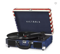 Victrola Bluetooth Suitcase Record Player with 3-Speed Turntable, US Flag by Vanessa Jane