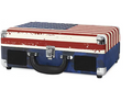 Victrola Bluetooth Suitcase Record Player with 3-Speed Turntable, US Flag by Vanessa Jane