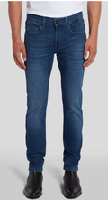 7 for All Mankind Mens Slimmy Dark Wash Slim Straight Jeans, Size 38 by Vanessa Jane
