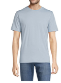 Vince Mens Short Sleeve Cotton Tee - Oxford Blue - Size L by Vanessa Jane