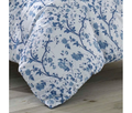 Laura Ashley Elise Cotton Reversible 2 Piece Duvet Cover Set, Twin - Blue by Vanessa Jane
