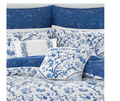 Laura Ashley Elise Cotton Reversible 2 Piece Duvet Cover Set, Twin - Blue by Vanessa Jane