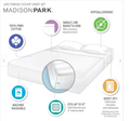 Madison Park 600 Thread Count Pima Cotton Sateen 7-pc Sheet Set, Split King by Vanessa Jane