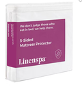 Linenspa Five Sided Waterproof Mattress Protector, Twin by Vanessa Jane