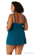 Anne Cole Plus - Swim Dress With Skirted Bottom, Size 22W by Vanessa Jane