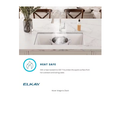 Elkay Quartz Classic 25in. Undermount 1 Bowl White Granite/Quartz Composite Sink by Vanessa Jane