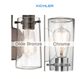 Kichler Braelyn 3 Light 24-Inches Seeded Glass Vanity Light by Vanessa Jane