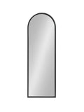 Kate and Laurel Valenti Framed Arch Mirror - 16x48 - Black by Vanessa Jane