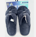 Isotoner Micro-Terry Satin Slide Slipper, 8.5-9 by Vanessa Jane