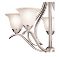 Kichler Dover 5 Light 24in Wide Chandelier with Etched Glass Shades by Vanessa Jane