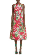 Oscar De La Renta Botanical Print Sundress, Size 4 by Vanessa Jane