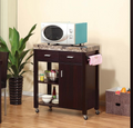 Global Movement Kitchen Cart in Red Cocoa by Vanessa Jane
