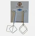 Giani Bernini Square Wire Linear Drop Earrings in Sterling Silver by Vanessa Jane