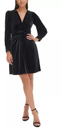 Vince Camuto Velvet Twist-Front Dress, Size 14 by Vanessa Jane