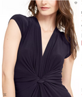 Vince Camuto Twist-Front Plunge Jumpsuit by Vanessa Jane