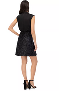 Vince Camuto Womens Satin Mock-Neck Shimmering Dress by Vanessa Jane
