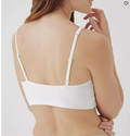Pact Womens Everyday Strappy Scoop Bralette - White, XXL by Vanessa Jane
