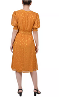 Ny Collection Womens Elbow Sleeve Swiss Dot Dress , XL by Vanessa Jane