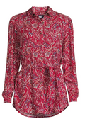 Lands End Womens Rayon Tie Waist Shirt, Large by Vanessa Jane