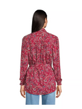 Lands End Womens Rayon Tie Waist Shirt, Large by Vanessa Jane