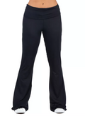 24seven Comfort Womens Bell Bottom Foldover Waist Sweatpants, S by Vanessa Jane