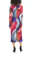 Vince Camuto Womens Printed Mesh Ruched Bodycon Dress, Size 10 by Vanessa Jane