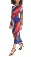 Vince Camuto Womens Printed Mesh Ruched Bodycon Dress, Size 10 by Vanessa Jane