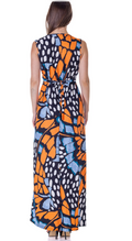 24seven Comfort Womens Orange Butterfly Print V Neck Tie Back Empire Wai by Vanessa Jane