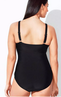 Swimsuits for All Womens V-Neck One Piece Swimsuit, Size 18 by Vanessa Jane