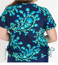 Calypsa Plus Size V-Neck Adele Swim Top by Vanessa Jane