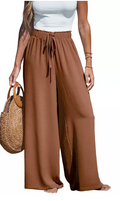 Cupshe Womens Summer Lovin Drawstring Wide-Leg Pants by Vanessa Jane