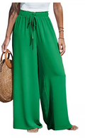 Cupshe Womens Summer Lovin Drawstring Wide-Leg Pants by Vanessa Jane