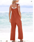 Cupshe Womens Raven Tapered Pinafore Jumpsuit by Vanessa Jane
