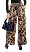 Cupshe Womens Walk on the Wild Side Wide Leg Pants, small by Vanessa Jane