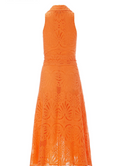Boston Proper Eyelet Fit and Flare Faux Wrap Midi Dress, Size 8 by Vanessa Jane