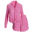 Boston Proper Gauze Shirt and Short Lounge Set, Medium by Vanessa Jane