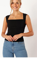 Petal and Pup Womens Clara Top - Black, Size 4 by Vanessa Jane