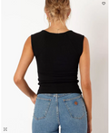 Petal and Pup Womens Clara Top - Black, Size 4 by Vanessa Jane