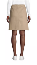 Lands End Womens School Uniform Above the Knee Blend Chino Skort, 12 by Vanessa Jane