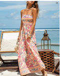 Cupshe Womens Papaya Punch Floral Maxi Beach Dress , Small by Vanessa Jane
