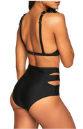 Adore Me Womens Demi Swimwear High Waist Bikini Bottom - Black, Medium by Vanessa Jane