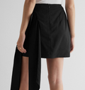 Express High Waisted Statement Bow Mini Skirt, Size 4 by Vanessa Jane