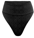 Adore Me Womens Madelaine Swimwear High-Waisted Bikini Bottom - XL/Black by Vanessa Jane