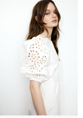 HandM Dress with Eyelet-Embroidered Sleeves, Medium by Vanessa Jane