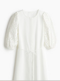 HandM Dress with Eyelet-Embroidered Sleeves, Medium by Vanessa Jane