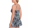 Swim Solutions Womens Tummy Control Bow Front Swimwear, Size 10 by Vanessa Jane