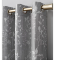 Scott Living Lotus Botanical Semi-Sheer Grommet Curtain Panel 52 X96 by Vanessa Jane