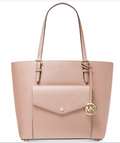 Michael Kors Jet Set Snap Pocket Leather Tote by Vanessa Jane